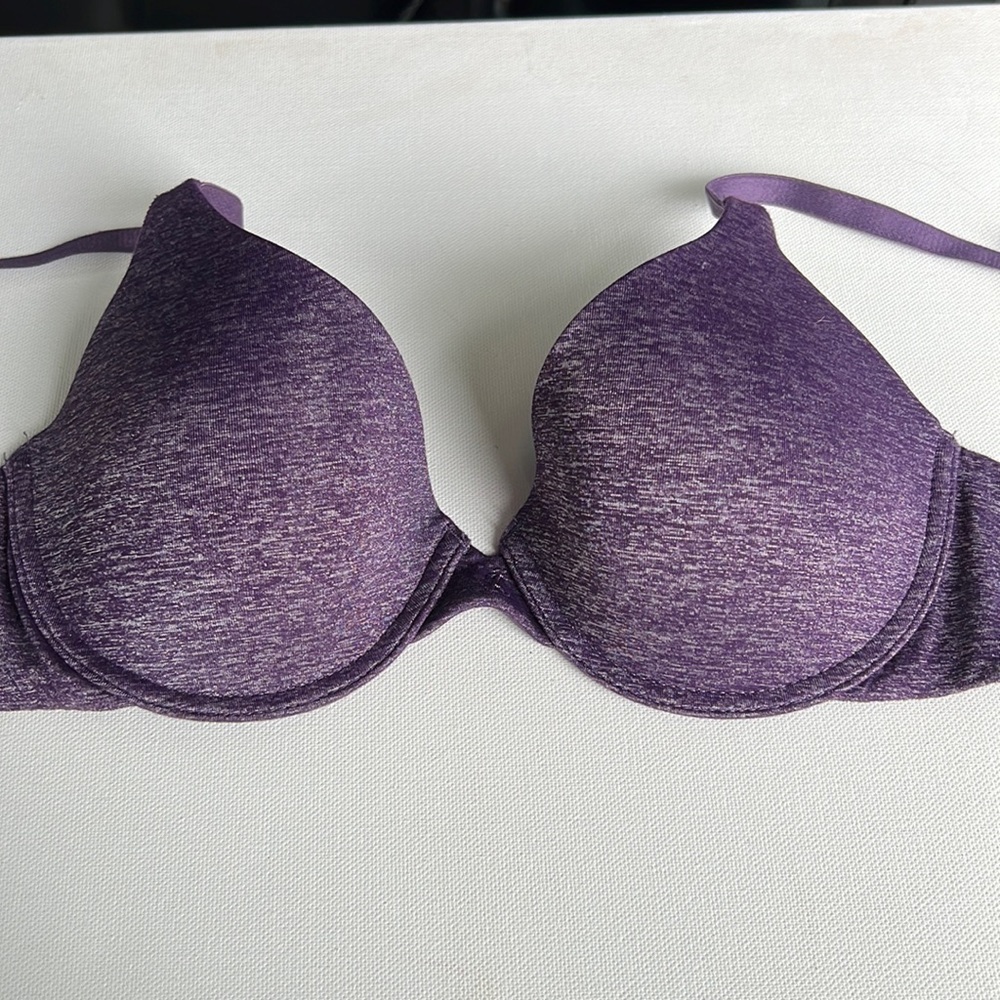 Victoria’s Secret purple uplift semi Demi bra 32B